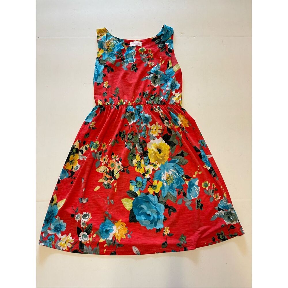 Pink Lily Floral Dress Women's Size Small‎